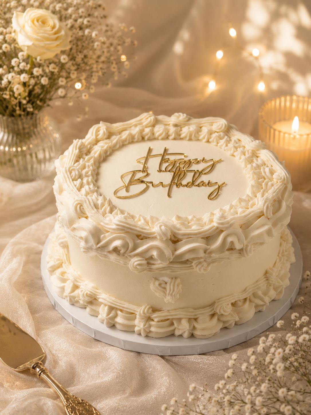 Vanilla Cake with Vanilla filling