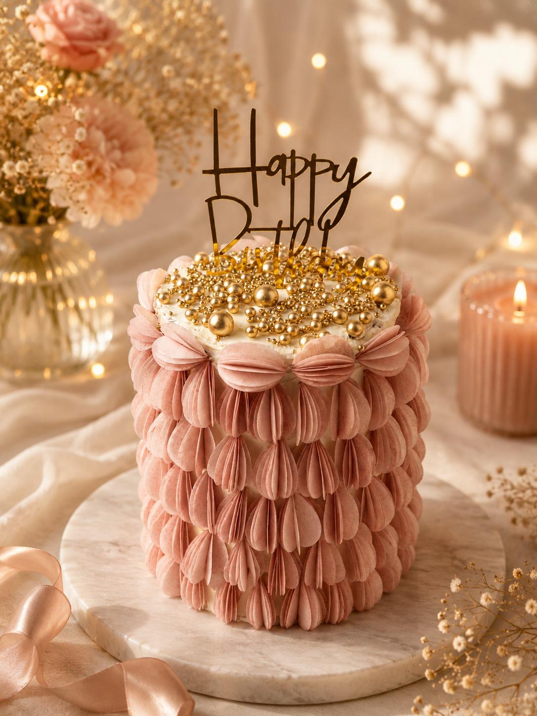 Vanilla, Red Velvet and Chocolate Cake with Peanut Butter and Strawberry filling