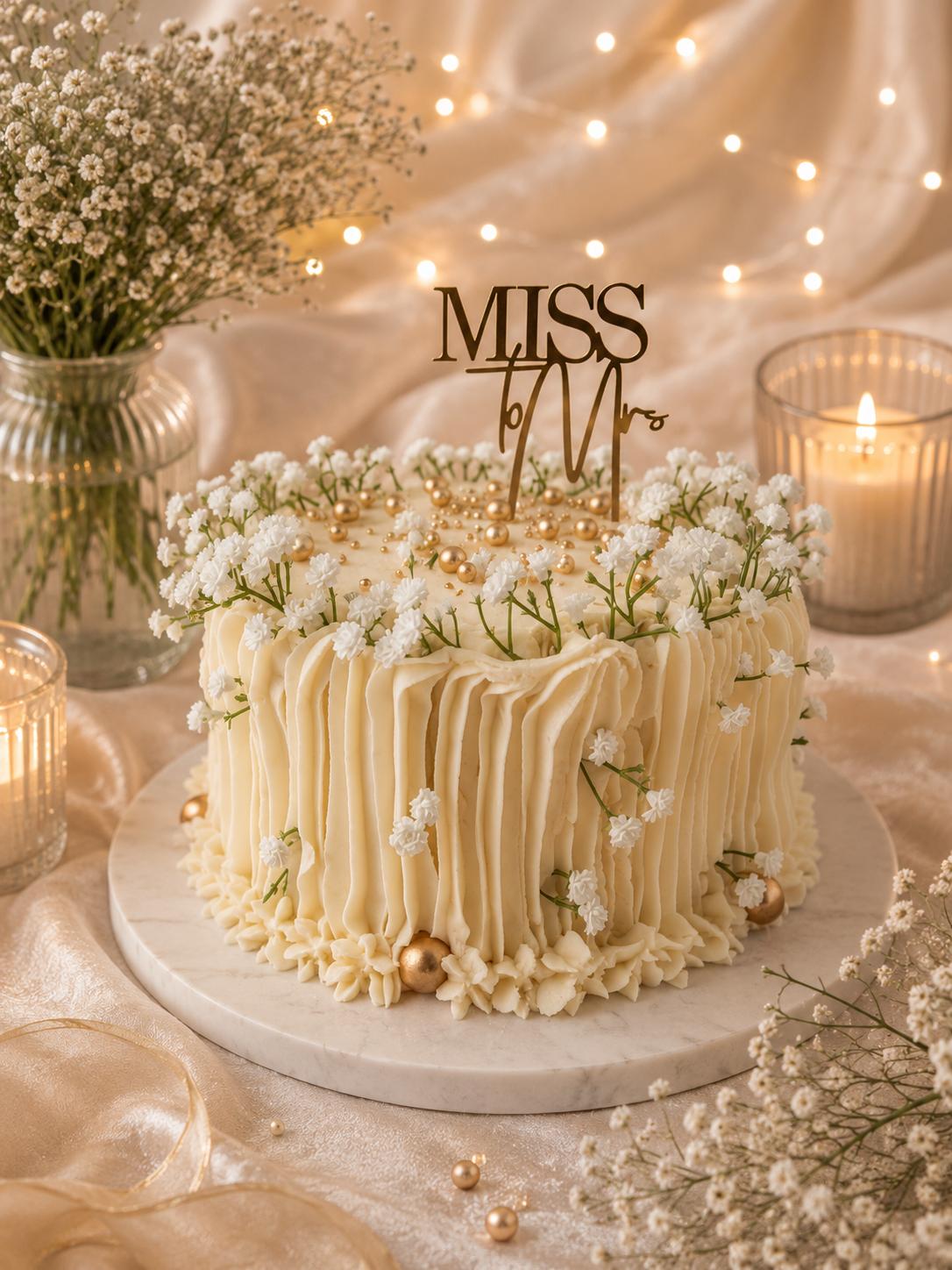 Chocolate and Vanilla Cake with Vanilla filling