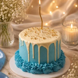 chocolate and vanilla cake with vanilla filling