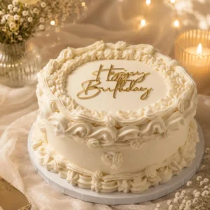 vanilla cake with vanilla filling